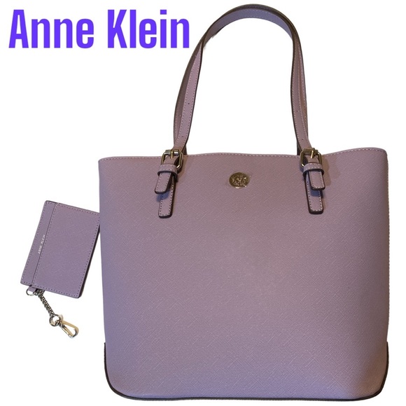 Anne Klein Handbags - NWOT Anne Klein Lilac Bag Card Case Small/Medium ToteStyle Purse Purple Shoulder
